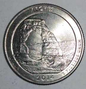 Any 5 FOR $5 + FREE SHIPPING - 2014 P - Arches - Utah  ATB Quarter - Picture 1 of 1