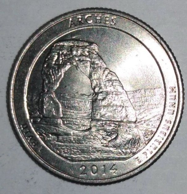 Any 5 FOR $5 + FREE SHIPPING - 2014 P - Arches - Utah  ATB Quarter - Image 1 of 1