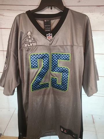 Richard Sherman Seattle Seahawks Super Bowl XLVIII Nike On Field Jersey 56 Cover