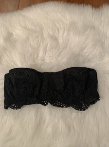 victoria secret sexy bralette bra medium black floral pattern mint condition - Picture 1 of 11