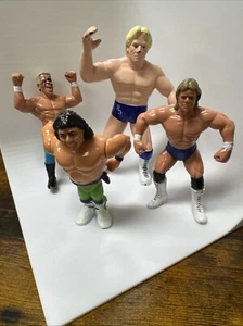 WCW Ric Flair 1994 OSFTM Wrestling Action Figure Blue  Trunks WWE + Extras Lot - Picture 1 of 10