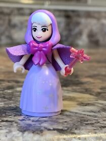 Lego Disney Princess Purple Fairy Godmother Minifigure dp040 Cape Magic Wand