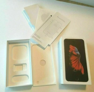 Apple iPhone 6 S Plus EMPTY cell phone Box with paperwork & decal 6S plus - Picture 1 of 4