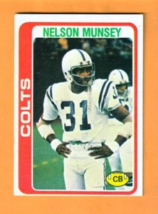 Nelson Munsey Baltimore Colts 1978 Topps #299 Wyoming Cowboys Uniontown PA - Picture 1 of 2