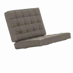 Gray Genuine Ital. Leather/Match Replacement Cushions for Pavilion Style Chair - Picture 1 of 4