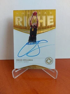 2018-19 Panini Opulence Nouveau Riche Omari Spellman Auto RC 10/10 Last Made - Zdjęcie 1 z 3