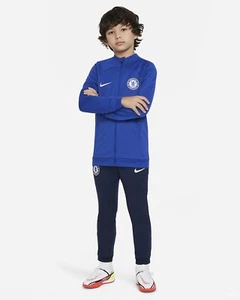 Nike Chelsea F.C Boys Football Tracksuit Sz M Age 10-12 Yrs Rush Blue DJ8879 495 - Picture 1 of 9