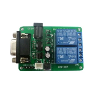 DC 5V 7.5V 9V 2Ch RS232 Relay Board Remote Control USB PC UART COM Serial Ports - Picture 1 of 8