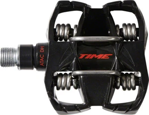 Time ATAC DH 4 Pedals - Dual Sided Clipless with Platform, 9/16", Black/Red - Picture 1 of 3