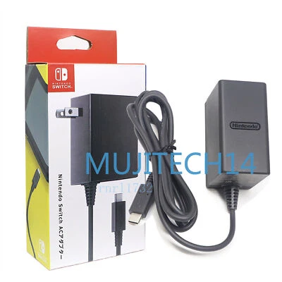 Black Original Portable AC Power Adapter Charger With Cable For Nintendo Switch - Image 1 of 4