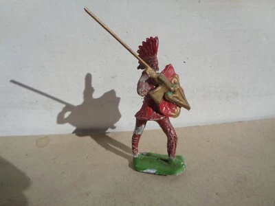 Heyde vintage o similar, guerrero con lanza y escudo, plomo 54 mm, TT Foto 1 de 2