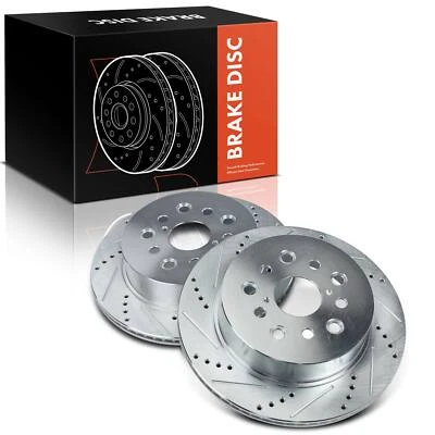 Rotores de freno traseros perforados izquierdo y derecho para Lexus LS430 2001 2002-2006 V8 4,3 L Foto 1 de 4