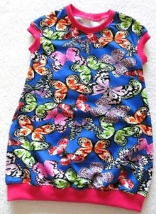   Vestido ♥ Vestido globo ♥ Mariposas ♥ Azul ♥ T. 86 - 140 ♥ hecho a mano - Imagen 1 de 1