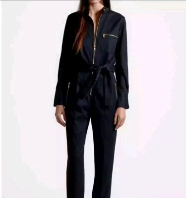 Equipment Alchemille Cotton Jumpsuit in Eclipse Black Size 4 Y2k - Image 1 of 4