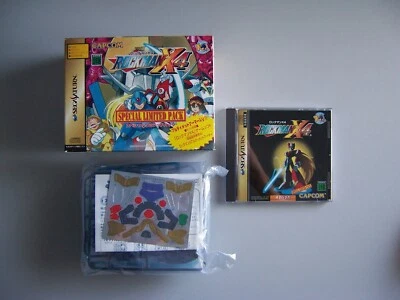Rockman Mega Man X4 Limited w/ Model Kit Sega Saturn Jap CIB *Cheapest on eBay!* - Image 1 of 4