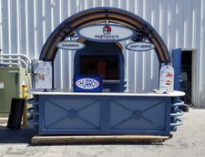 Indoor Outdoor Kiosk Station Blue