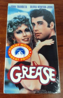 Grease Sealed VHS 1977 John Travolta, Olivia Newton John Musical Movie NEW - Image 1 of 4