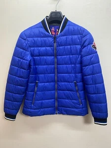 Mens Moose Knuckles Original Sauve Bomber Jacket Coat Slim fit size S Blue - Picture 1 of 15