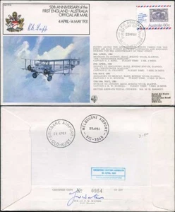FF28c 1st England - Australia Official Air Mail Signed by R.B. Tapp (A) - Picture 1 of 1