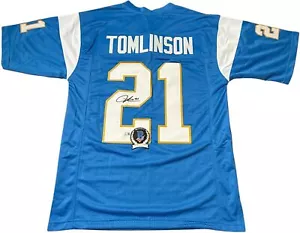 LADAINIAN TOMLINSON SIGNED SAN DIEGO CHARGERS JERSEY BECKETT BAS COA BP20228 - Picture 1 of 4