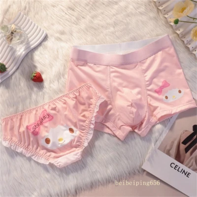 Conjunto de roupa íntima casal de renda desenho animado homem e mulher bonito sexy novo - Imagem 1 de 4