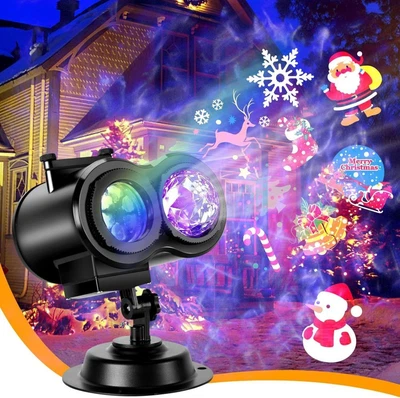 LED Projektor Laser Licht Weihnachten Halloween Deko Party Garten Außen & Innen - Bild 1 von 4