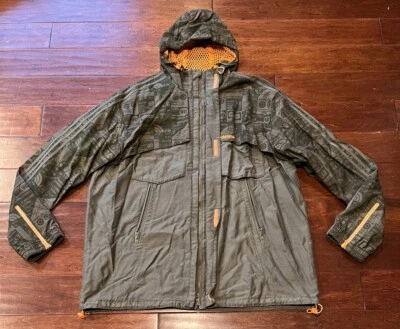 阿迪达斯 Cross Phase 绿色拉链口袋男式 2XL 超级明星连帽衫标志夹克外套 — 第 1/4 张图片