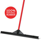 Long Floor Squeegee Black 24" / 60 CM Solid Natural Rubber Blade, Heavy Duty