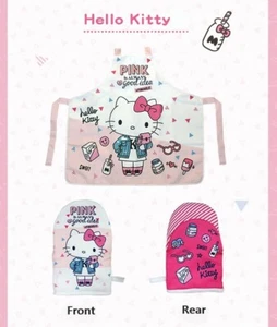 Sanrio Hello Kitty aprons & oven gloves pinkholic edition - Picture 1 of 10