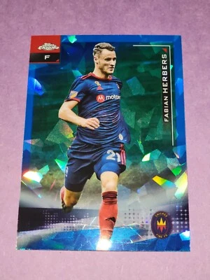 2021 Topps Chrome Sapphire MLS Fabian Herbers Chicago Fire FC Card #144 - Image 1 of 2