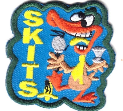 SKITS Iron On Patch Acting Actor Stories Skit - Image 1 of 2