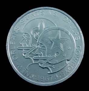 1967 New Orleans Saints NFL Vintage alte 1. Saison Doubloon Münze Cowboys Jax Bier!! - Bild 1 von 4