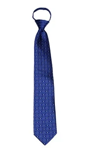 Men's Pattern Classic Pretied Zipper Necktie Formal Weddings Business Prom - Picture 1 of 3