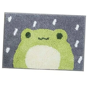 Badematte niedlicher Duschvorleger, Luxus zotteliger kleiner Frosch 2 Fuß 7 Zoll x 1 Fuß 8 Zoll (rechteckig) - Bild 1 von 8