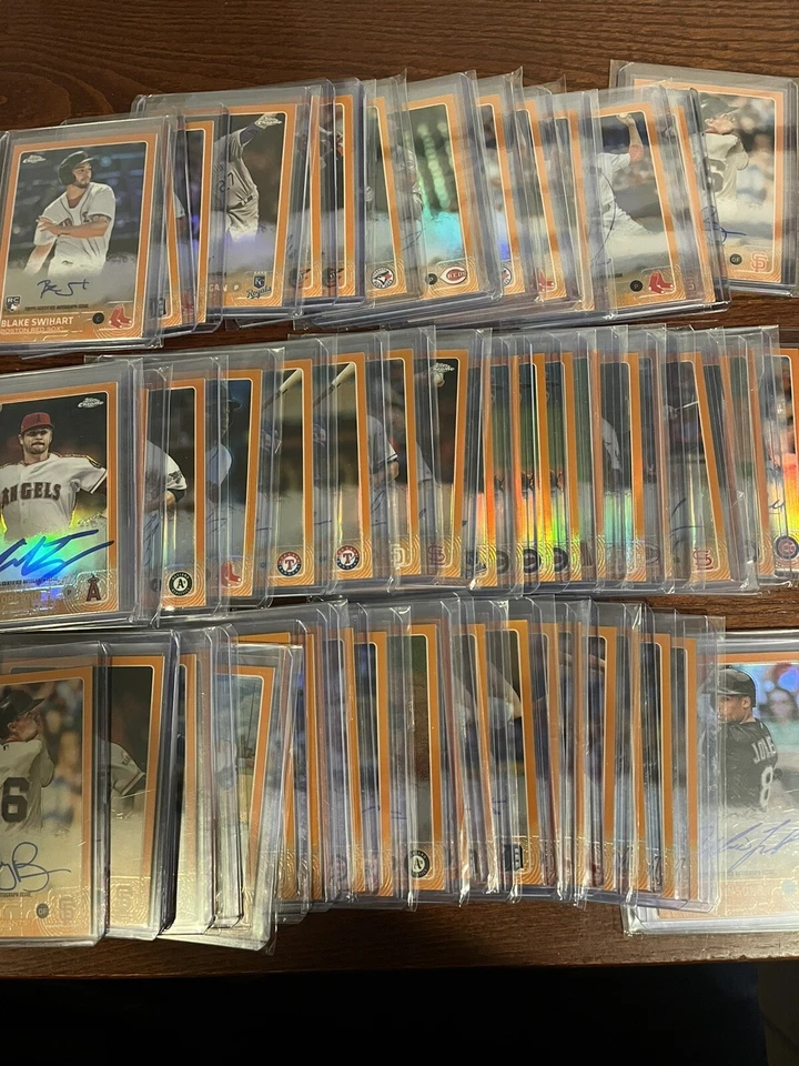 2015 Topps Chrome AUTOGRAPHS Baseball Pick ORANGE REFRACTOR LINDOR CORREA BRYANT - Image 1 of 1