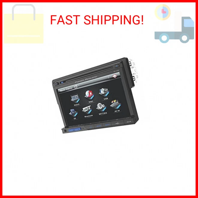 Power Acoustik PD-710B Single-DIN Multimedia Source with Detachable 7-Inch Overs - Image 1 of 1