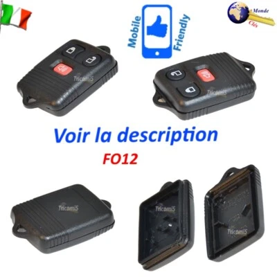 Couver Shell FO12 télécommande 3 boutons pour FORD Transit VAN Pianale Autobus - Photo 1/4