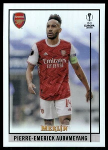 2020-21 Merlin Chrome UEFA #43 Pierre-Emerick Aubameyang Refractor - Picture 1 of 2