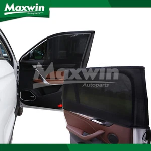 Paquete de 4 fundas para sombrillas de malla para ventana de coche delanteras y traseras protección UV - Imagen 1 de 7