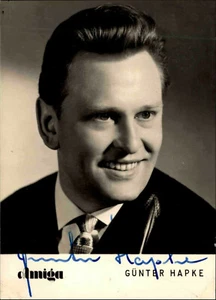 Tarjeta de autógrafo AMIGA autógrafo firmada a mano GÜNTER HAPKE autógrafo foto postal ~ 1963 - Imagen 1 de 2
