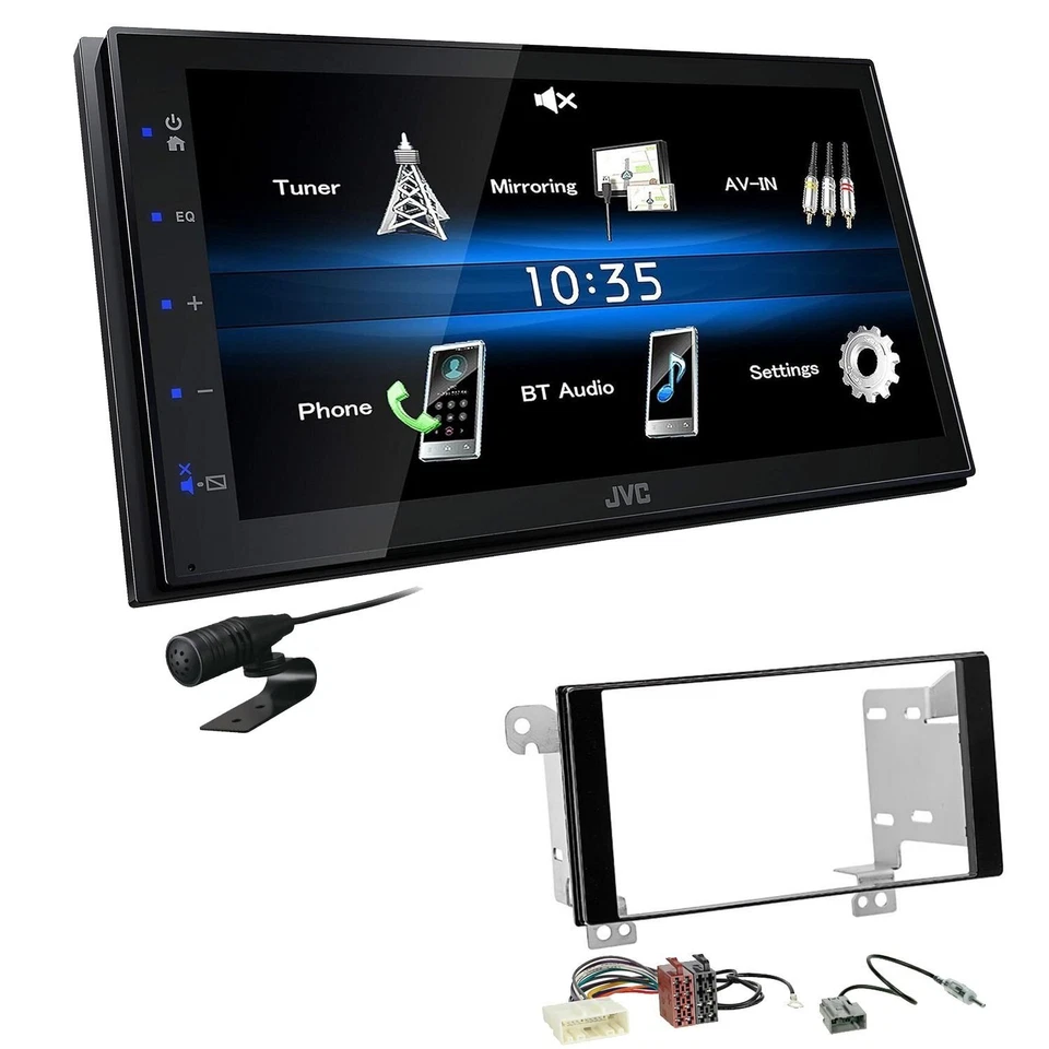 JVC Autoradio Touchscreen Bluetooth für Subaru XV ab 2012 Klavierlack schwarz