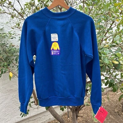 Sudadera vintage 1986 azul pannill EE. UU. para hombre XS NUEVA CON ETIQUETAS Foto 1 de 3