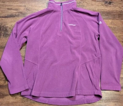 Mujer Craghoppers Vellón Cuarto Cremallera Púrpura Caminar/Senderismo EE. UU. 12 UE 42 Foto 1 de 4