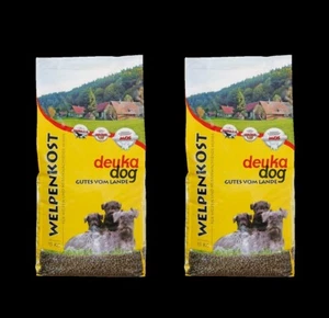 2 x deuka dog Welpenkost 15 kg Hundefutter Trockenfutter Präbiotika Aufzucht Jun