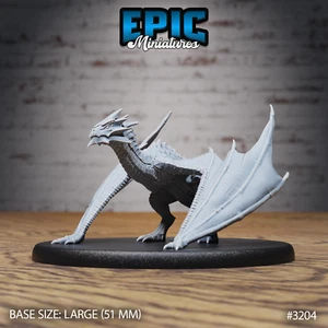 6K Resin 32mm Epic Miniatures Wyvern Classic (Large) for D&D - Picture 1 of 2