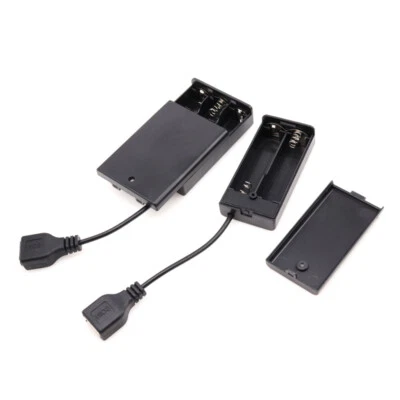 2/3/4/6/8 AA Battery 12V Battery Holder With Switch USB Powerbank Supply Battery - Image 1 of 4