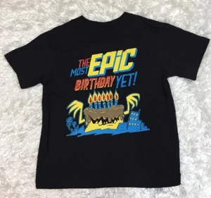 NWT Birthday T-Shirt Boys Black Multi color Childrens Place Size 4 NWT - Picture 1 of 5