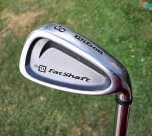 Wilson FatShaft FS 8 Iron Men's RH Stiff Flex Platinum Steel 38 1/4" - Picture 1 of 6