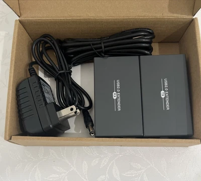 USB Extender Over Ethernet RJ45 LAN Erweiterung 4 USB 2.0 Ports Ethernet - Bild 1 von 4