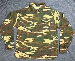 Vintage Browning Hemd Herren XL Grün Camouflage Quarter Zip Jagd Made USA 90s - Bild 1 von 10